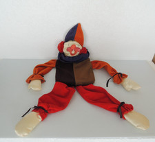 vtg clown plush 32 " LONG 10" WIDE AT CENTER WALL HANGING
