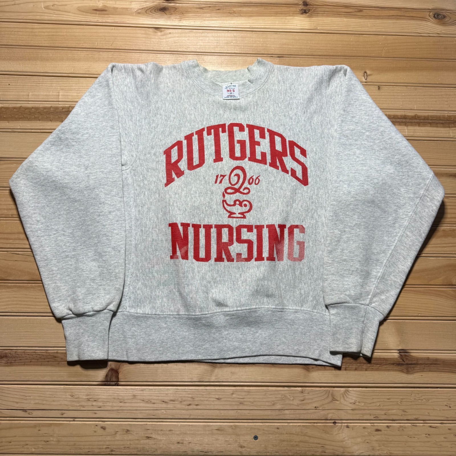 Vintage 90s Rutgers Nursing School Crewneck Pullover Sweatshirt USA Made Medium