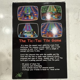 KLAX Atari Jaguar Cartridge Complete CIB Authentic Genuine