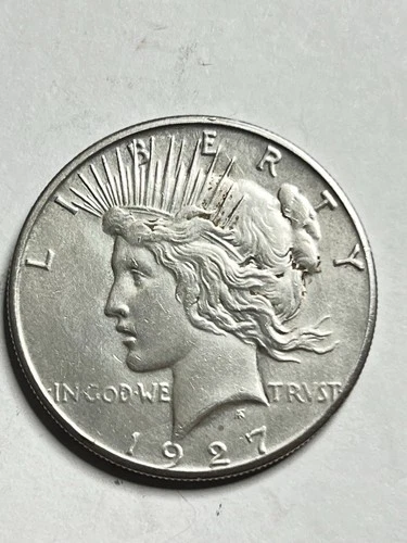 1927-S Peace Silver Dollar XF Details Cleaned Better Date San Francisco