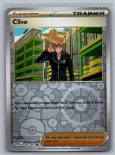 Clive 078/091 Uncommon Paldean Fates Pokemon Reverse Holo Near Mint