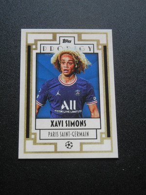 2021-22 Topps Deco UCL Prodigy  Xavi Simons  - PSG Paris