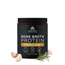 2/28 Ancient Nutrition Bone Broth Protein Powder, Chicken Soup, Grass-Fed Chicke