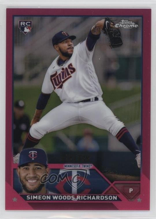 2023 Topps Chrome Magenta Refractor /399 Simeon Woods Richardson #173 Rookie RC