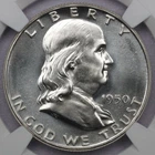 1950 50c Franklin Half Dollar - NGC PF 65