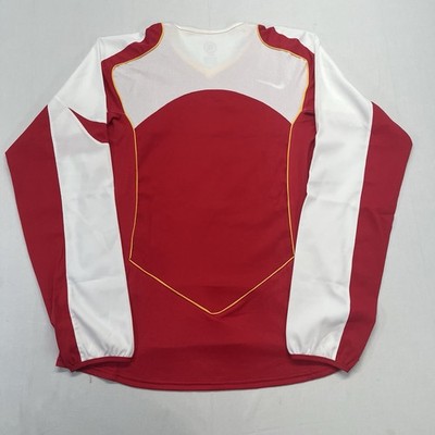 Nike Arsenal シャツ Mサイズ 赤/白 Vintage Arsenal 04/05 Home Size M Nike Long Sleeve Jersey Original
