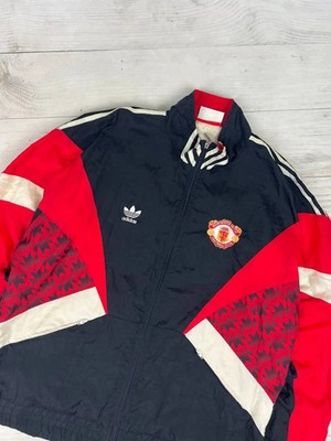 Adidas Manchester United 1990 1992 Football Track Jacket Men Size