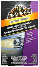 Armor All Headlight Restorer Wipes - Ultra Shine 6 Pack