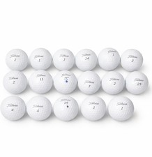 Lot of 17 Titleist Pro V1 White Golf Balls AAAA Mint Sharpie Marks Logos