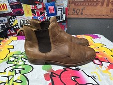 Polo Ralph Lauren Dillian II Men's Brown Leather Chelsea Ankle Boots UK 9 EU 43