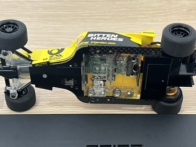 ②OLD Super Very Rare Kyosho MINI-Z Racer F1 BODYSET JORDAN HONDA