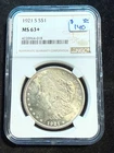 1921 S MORGAN DOLLAR NGC MS 63+ 018