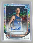 Nikola Topic 2025 Bowman #BCA-NO Mini Diamond Refractor Chrome Auto 83/100