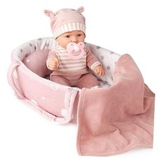 Enjoyin 12'' Baby Doll Playset with Washable Doll Accessories Includes Carrier
