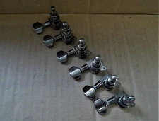 6 Ibanez IN LINE MINI BUTTON Die Cast COSMO Guitar Tuning Keys TUNERS side screw