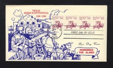 1986 Texas Sesquicentennial FDC sc 2125 First Day Cover Fort Worth, Texas 5