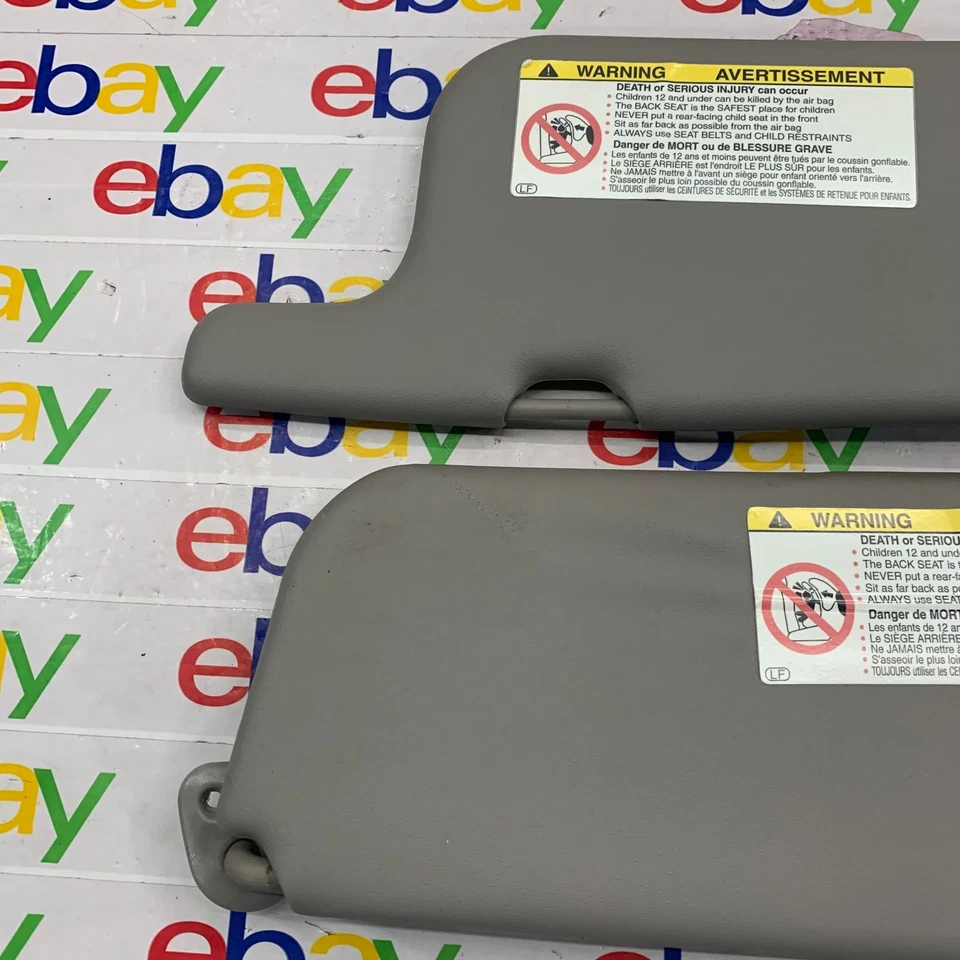 1998 - 2002 Toyota Corolla Sun Visors Set Pair Driver Passenger OEM 99 00 01 - Image 3 of 4