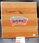 Dylan Harper Signed Auto 12x12 Vinyl Floorboard San Antonio Spurs Logo 2A JSA