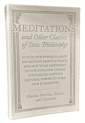  MEDITATIONS & Classic Stoic Philosophy Marcus Aurelius Seneca Epictetus Leather