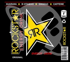 20oz Sublimation Tumbler Rockstar Energy Drink Ready to Press Transfer