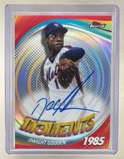 Dwight Gooden 2025 Topps Finest #FMA-DG Refractor Moments Auto