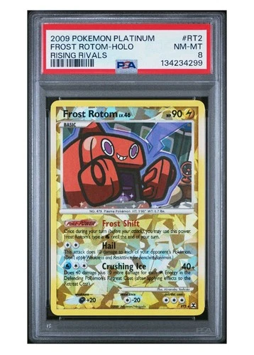Pokemon Card - Frost Rotom - Rising Rivals RT2 Ultra Rare Graded PSA 8
