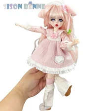 SISON BENNE Full Set 1/6 BJD Doll Adorable Girl SD Dolls DIY Toys with Outfits