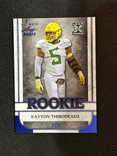 KAYVON THIBODEAUX 2022 Leaf Ultimate Draft Rookies Blue Rookie Card 8/75 Giants