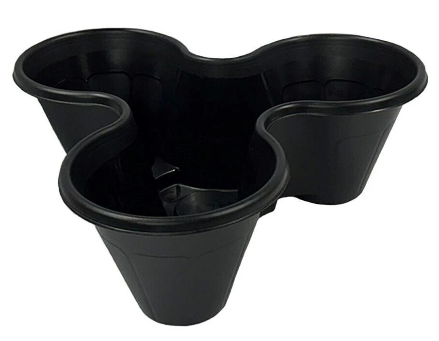 6 x Strawberry Planter Trio Stacking Stackable Outdoor Garden Plastic Plant Pot - Image 4 of 4