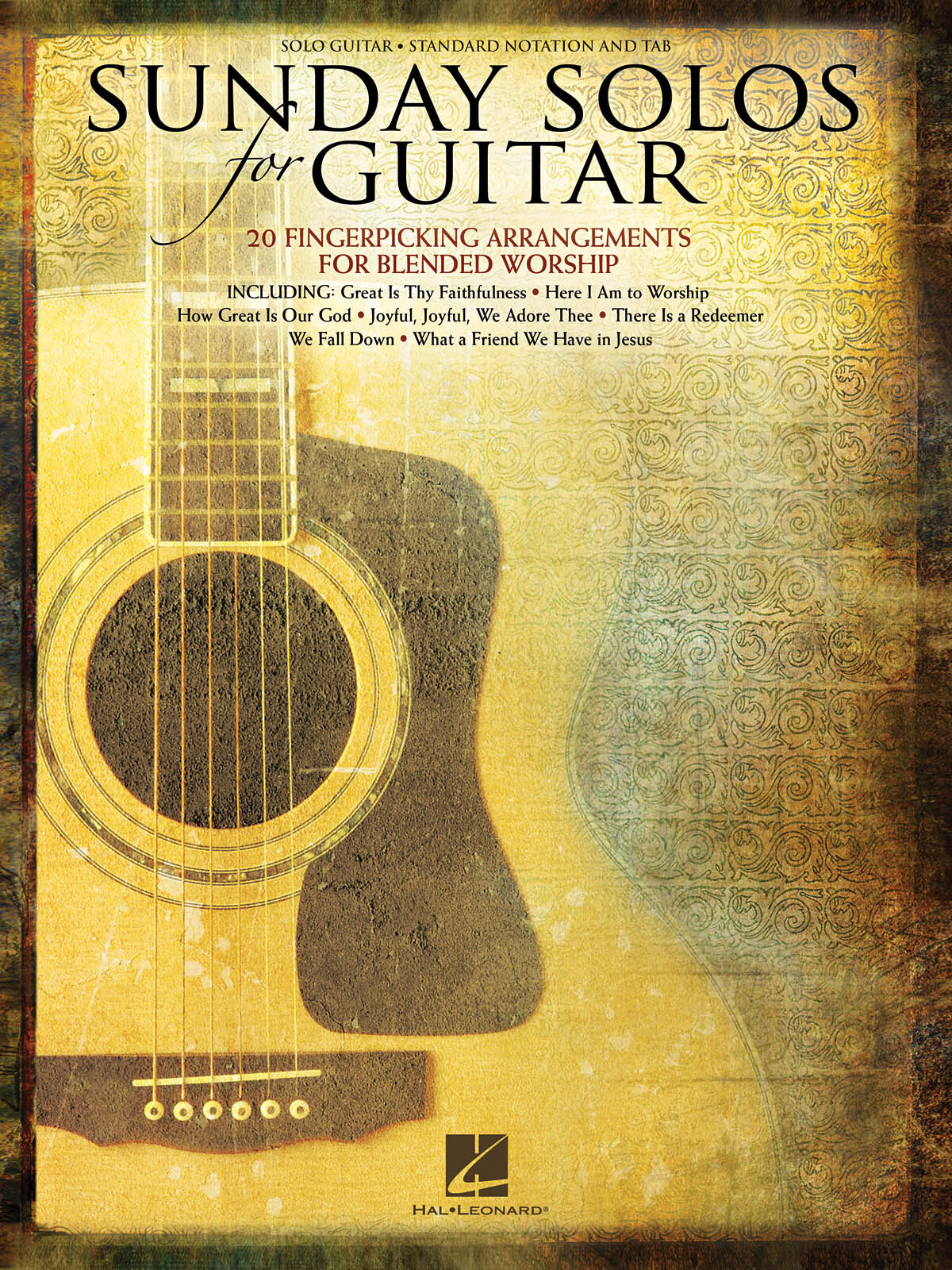 Sunday Solos for Guitar Tab Christian Worship Fingerstyle Sheet Music
