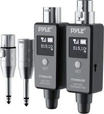 Pyle Multifunctional UHF Wireless XLR Adapter System Transmitter Receiver