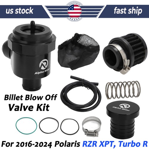 For ALL Polaris RZR Billet Blow Off Valve Kit BOV RZR XPT PRO XP Turbo R 2016-24 - Picture 1 of 19