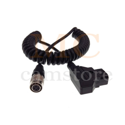 Hirose 4 pin Female to D-Tap for SmallHD DP7-PRO AC7-OLED Monitor Coiled Cable