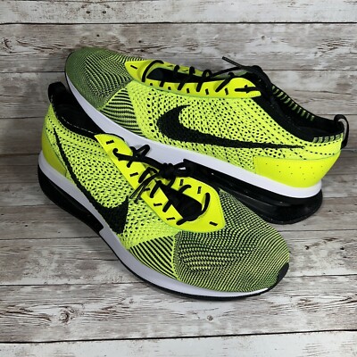 Nike Air Max Flyknit Racer Next Nature Men's 14 Running Shoes Volt FD4610-700