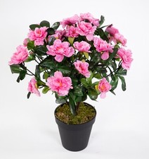 Azalee 34cm rosa-pink im Topf LA künstliche Blumen Kunstpflanzen Kunstblumen
