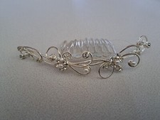 Wedding, Prom Austrian Crystal And Pearl Hair Comb