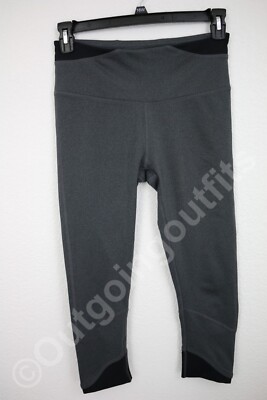 Champion Performance Power Flex Women's Compression Legging Gray Black Size M