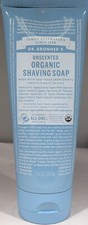 Dr. Bronner's Organic Shaving Soap Unscented, 7 oz
