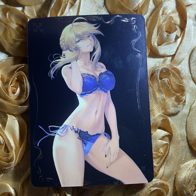 SABER Artoria Pendoragon Fate Grand Order Bikini Set Waifu Anime Holo Girl Card