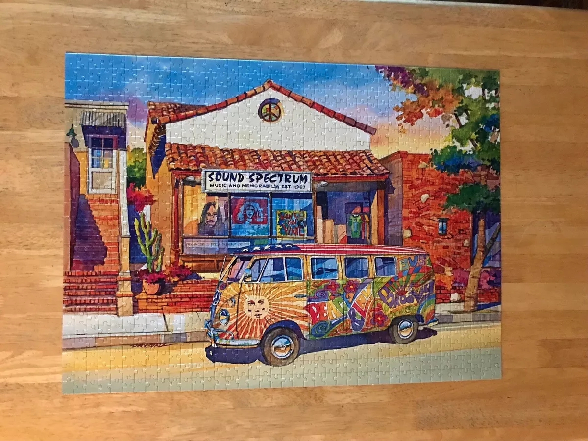 CRA Z ART 1000 PIECE JIGSAW PUZZLE THE LOVE BUS CALIFORNIA DREAMS