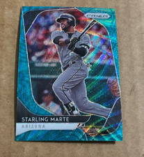 2020 Panini Prizm # 41 Starling Marte Teal Wave Prizm Diamondbacks Free Shipping