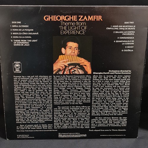 Gheorghe Zamfir Theme From The Light Of Experience LP Epic EPC81638 EX/G 1976 - Picture 5 of 21