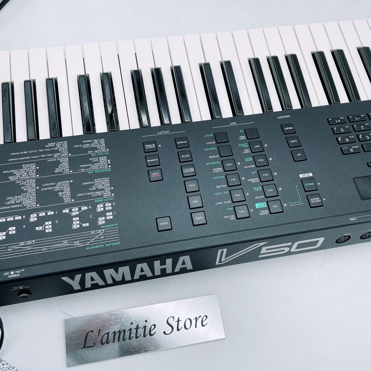 Yamaha V50 61-Key Keyboard Synthesizer FM Music Instrument