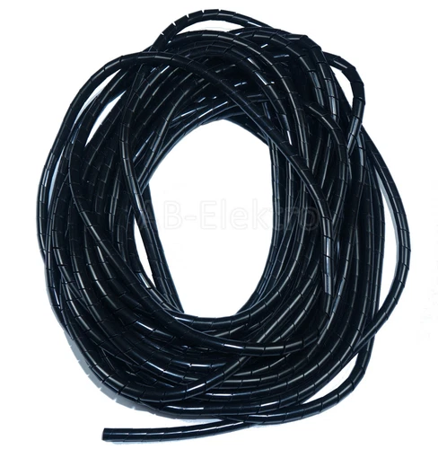 10m Kabelspirale  Ø 4...50mm schwarz Spiralband Kabelschlauch Spiralschlauch