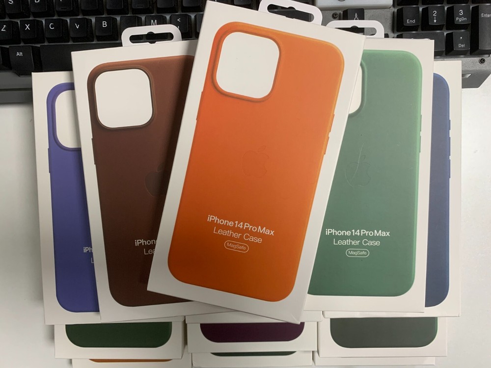 For iPhone 14 Pro Max 14 Plus 14 Pro 14 Original Leather Phone Case With MagSafe