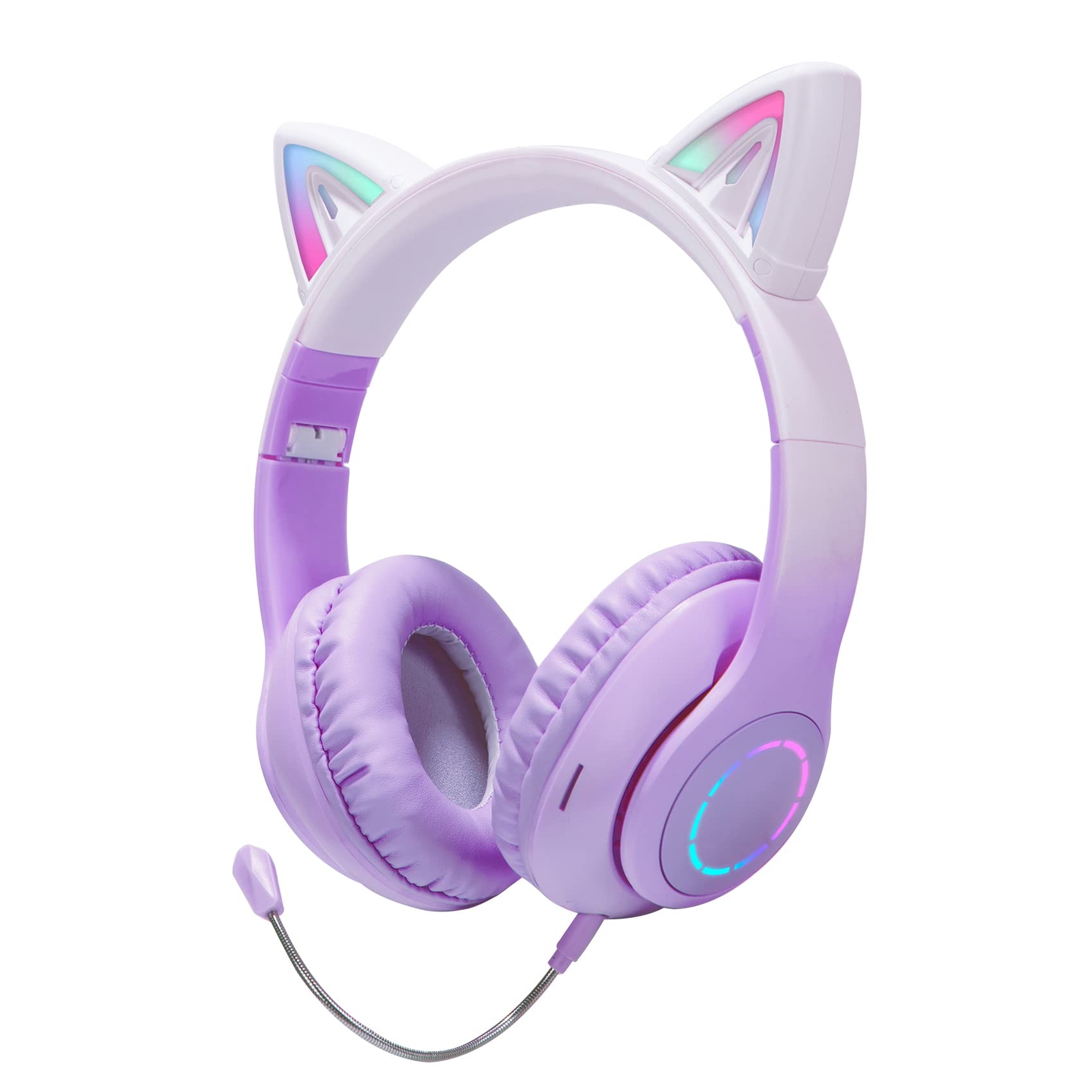 Cat Ear Headphones, Bluetooth Headphone with Microphone,Foldable Comfortable ...-image