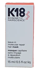K18 Leave-in Molecular Repair Hair Mask 0.5 oz / 15 ml - Free Shipping