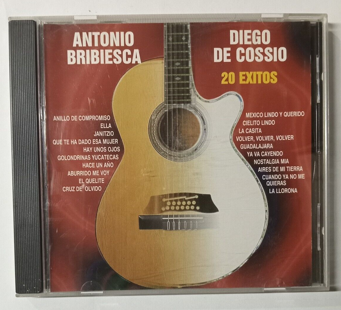 ANTONIO BRIBIESCA, DIEGO DE COSSIO -20 EXITOS- 2002 MEXICAN CD ALBUM, RANCHERAS