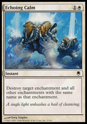 Magic the Gathering MTG Echoing Calm (2) Darksteel   LP