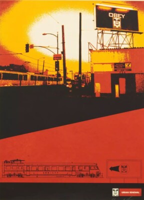 Shepard Fairey Urban Renewal Series-San Diego RARE Artists Print